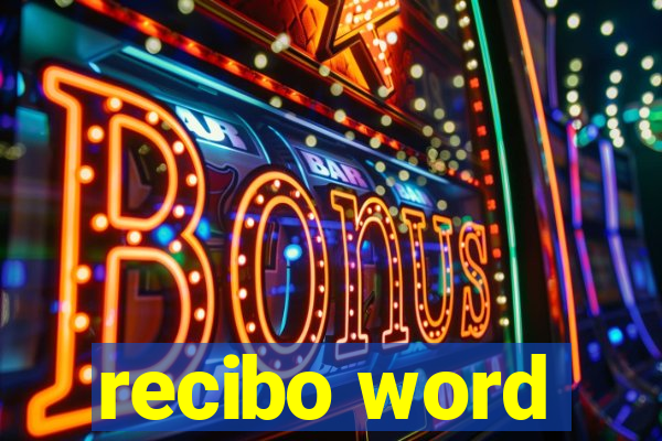 recibo word
